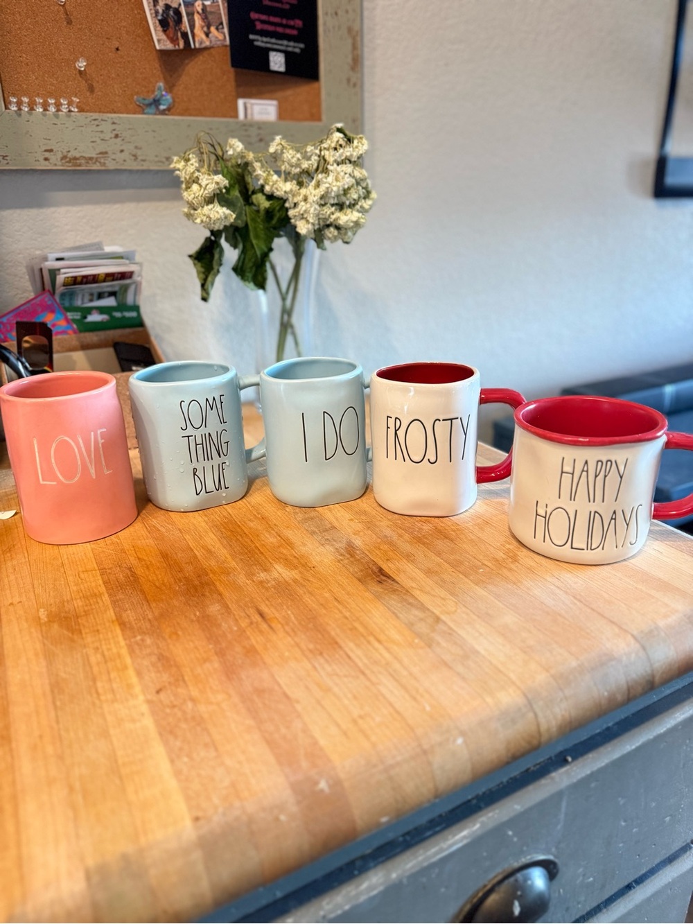 Rae Dunn Ceramic Mug Set